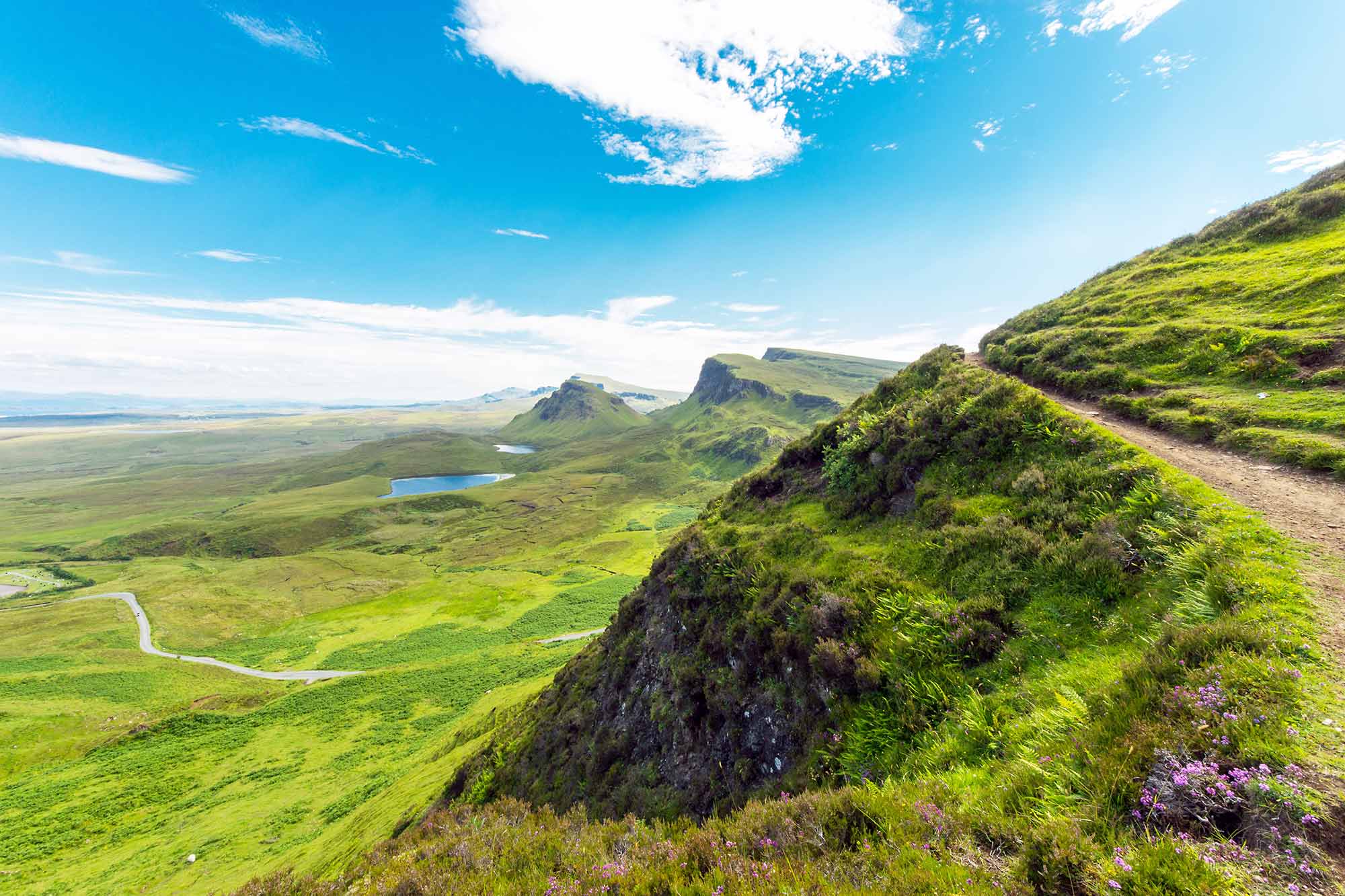 The Quiraing on the Isle of Skye in Scotland